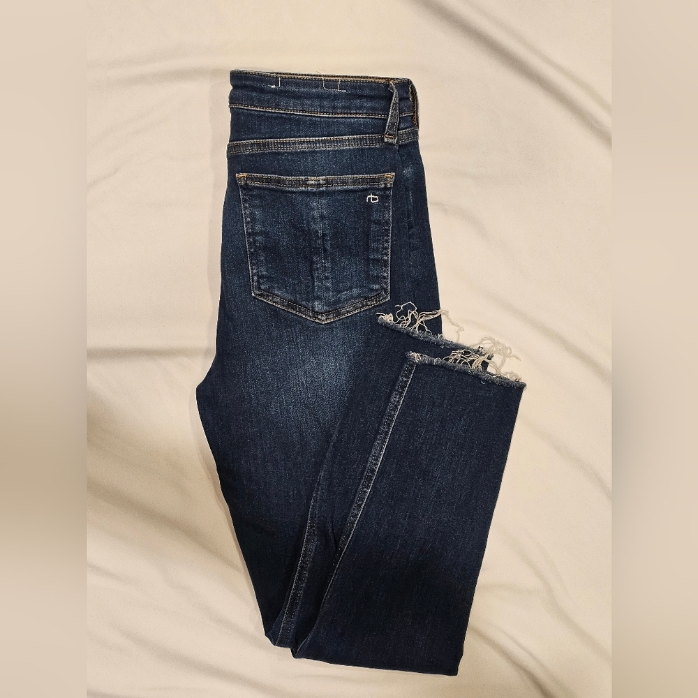 Rag & Bone Nina High-Rise Ankle Skinny Jeans- Medium Wash- Size 27